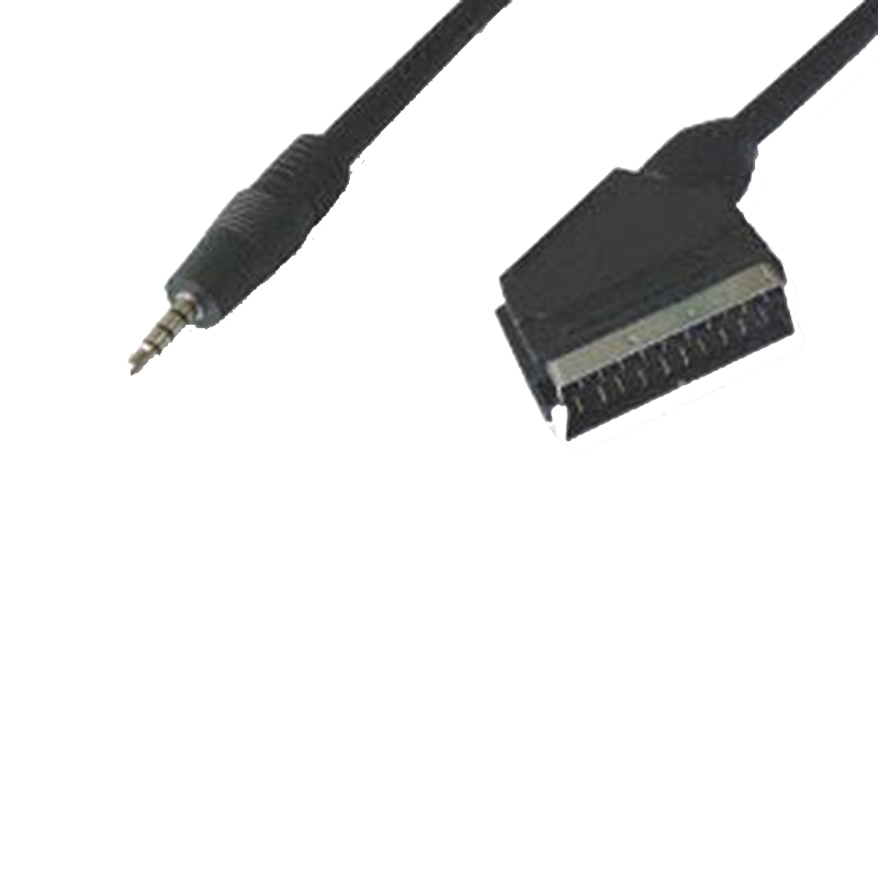 Snoer Scart => Stereo 3,5 Jack Male