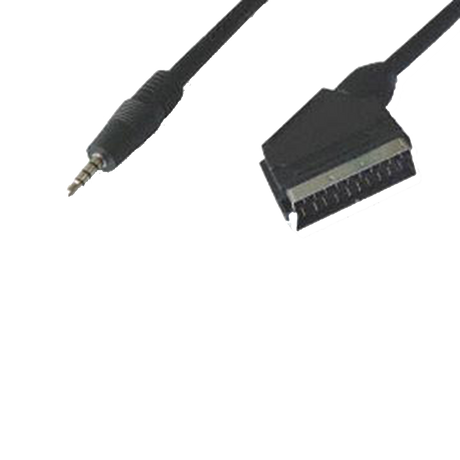 Snoer Scart => Stereo 3,5 Jack Male