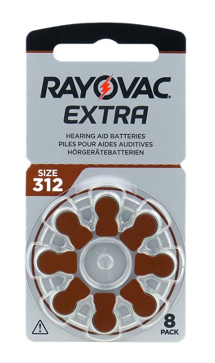 Rayovac Extra Advanced 312 hoortoestel batterijen (Bruin) 5 pakjes