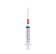 10ml spuit met rode optreknaald 18G voor waterstofperoxide per 5 stuks