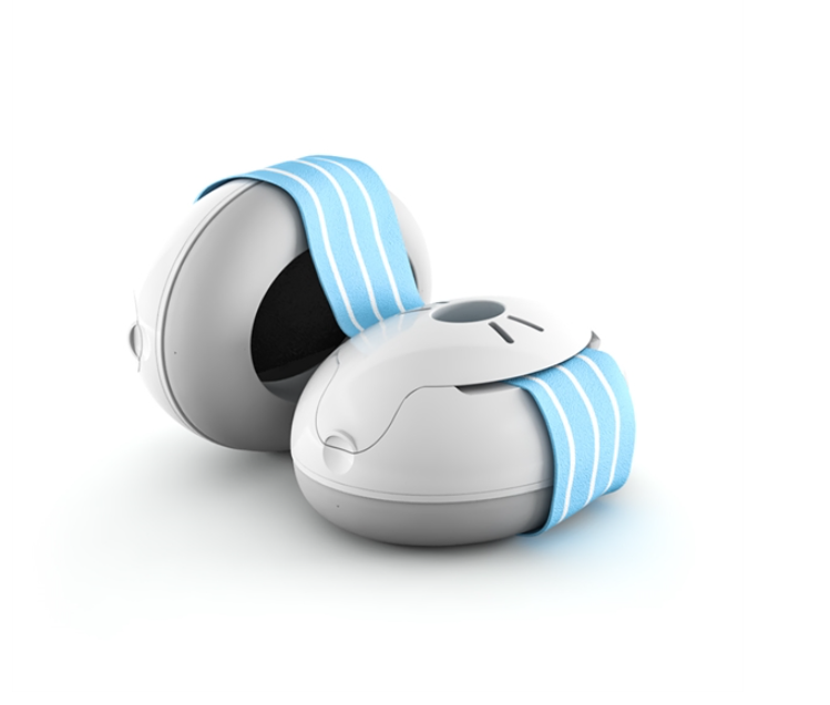 Oorkappen baby Muffy blauw Alpine