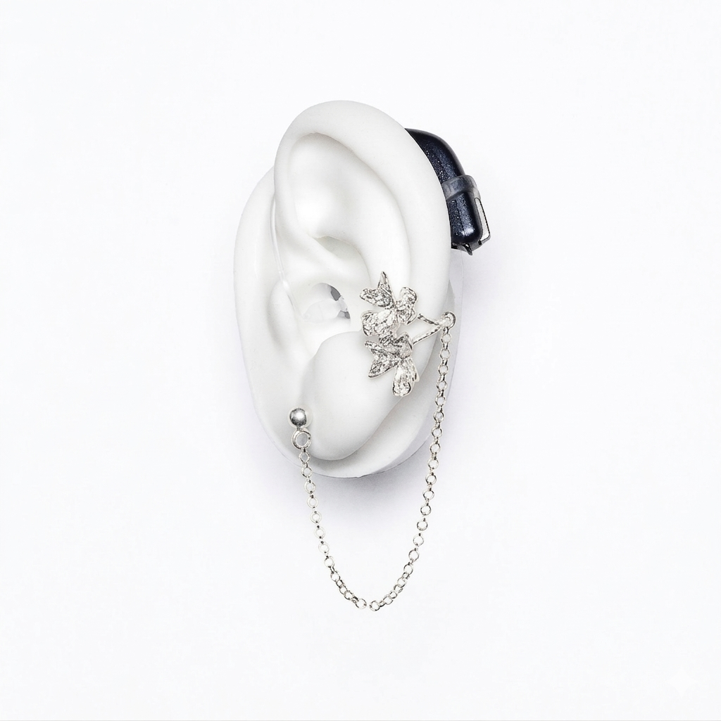 DEAFMETAL Flower Ring (Silver) Inclusief holster