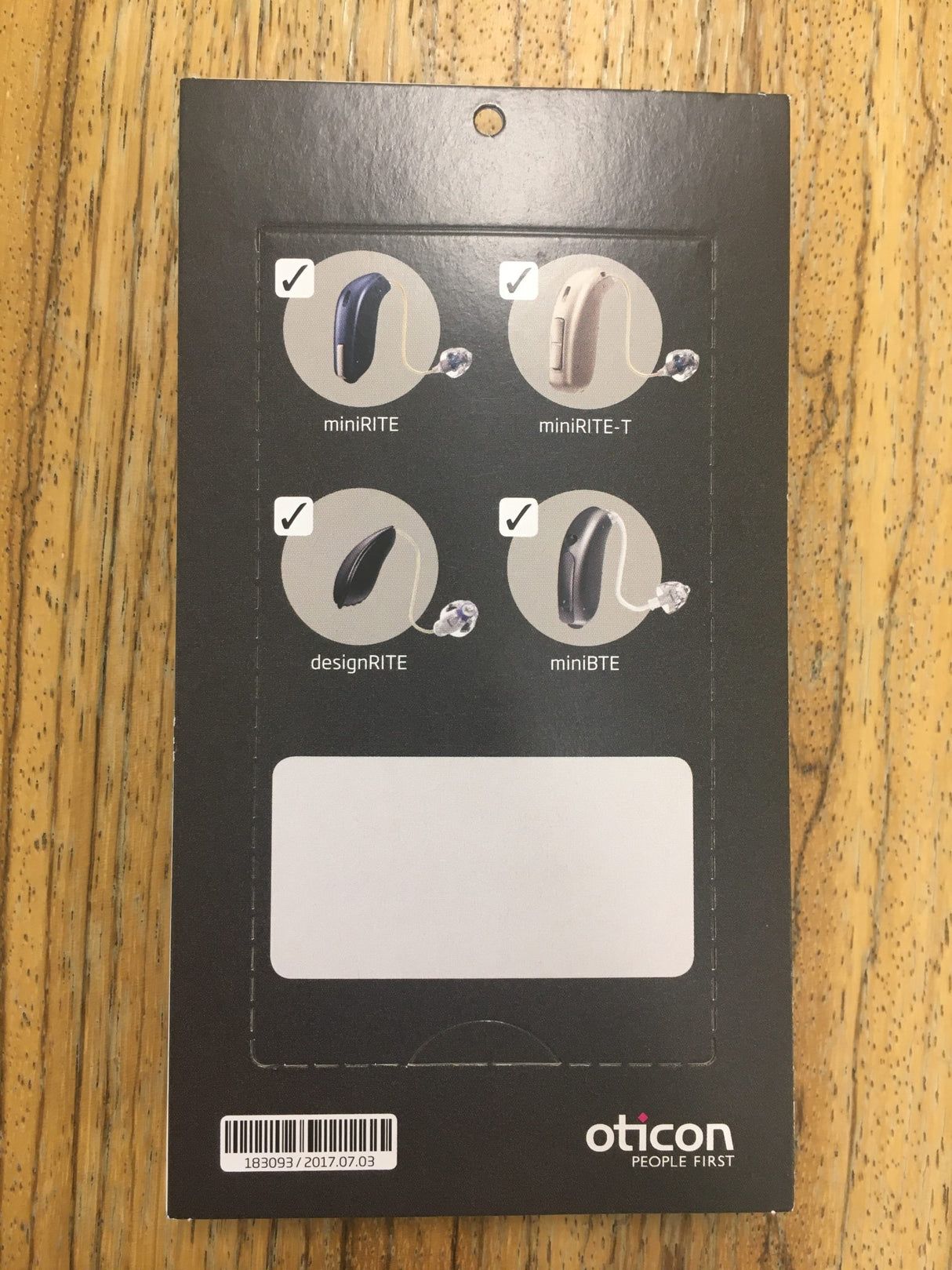 Safeline met clip MiniRITE Oticon