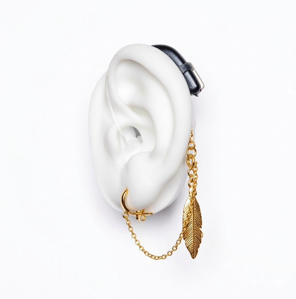 DEAFMETAL Lonely Feather (Gold) Inclusief holster