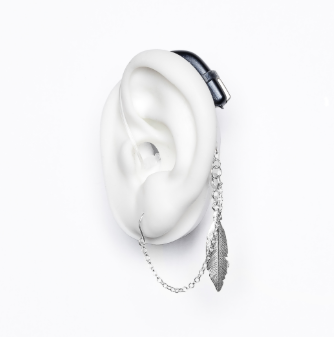 DEAFMETAL Lonely Feather (Silver) Inclusief holster