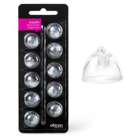 Oticon MiniFit Bass single vent ear-tip 10 mm 10 stuks