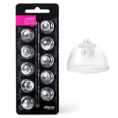 Oticon MiniFit Bass single vent ear-tip 12 mm 10 stuks