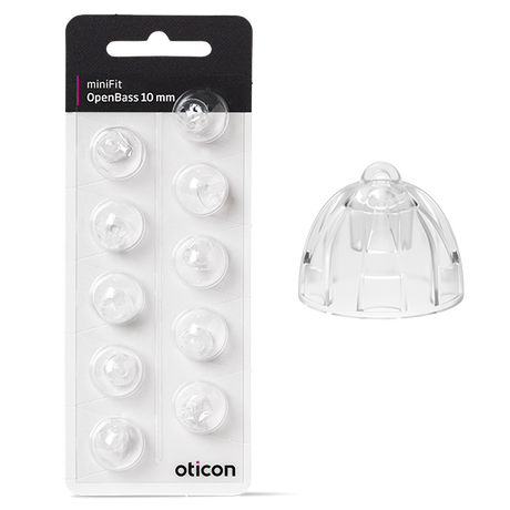 Oticon MiniFit open bass ear-tip 10 mm 10 stuks