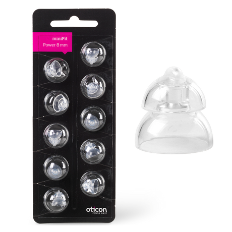 Oticon MiniFit power ear-tip 8 mm 10 stuks
