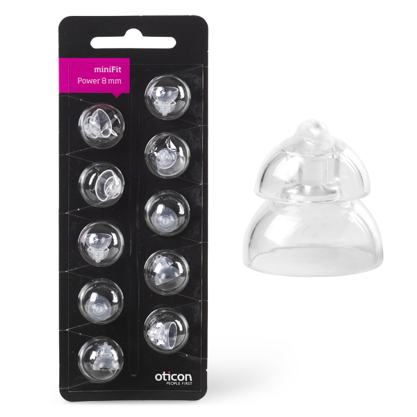 Oticon MiniFit power ear-tip 8 mm 10 stuks