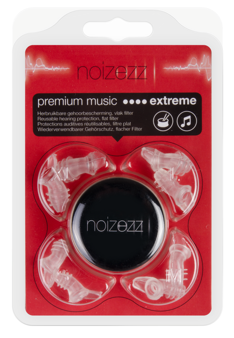 NOIZEZZ Premium Music Extreme Red oordopjes