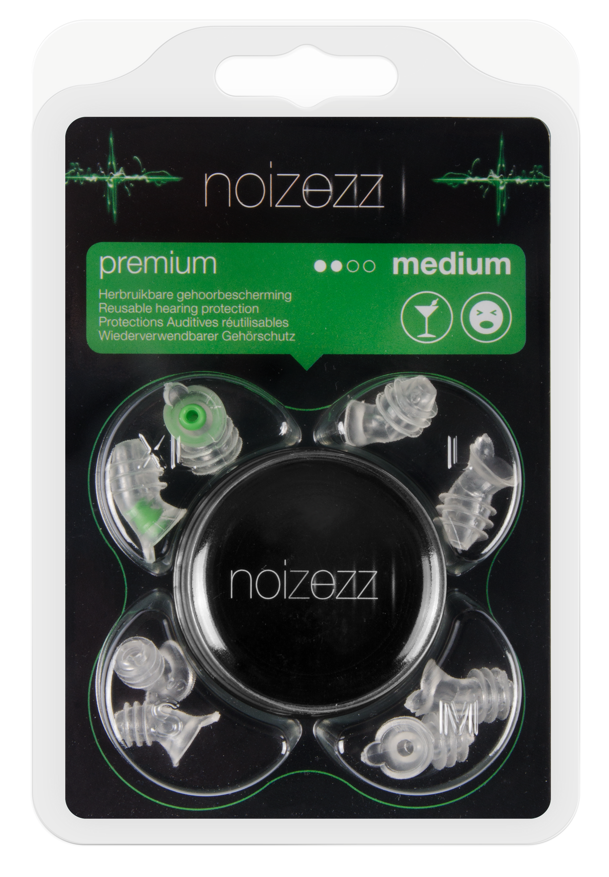 NOIZEZZ Premium Green Medium oordopjes