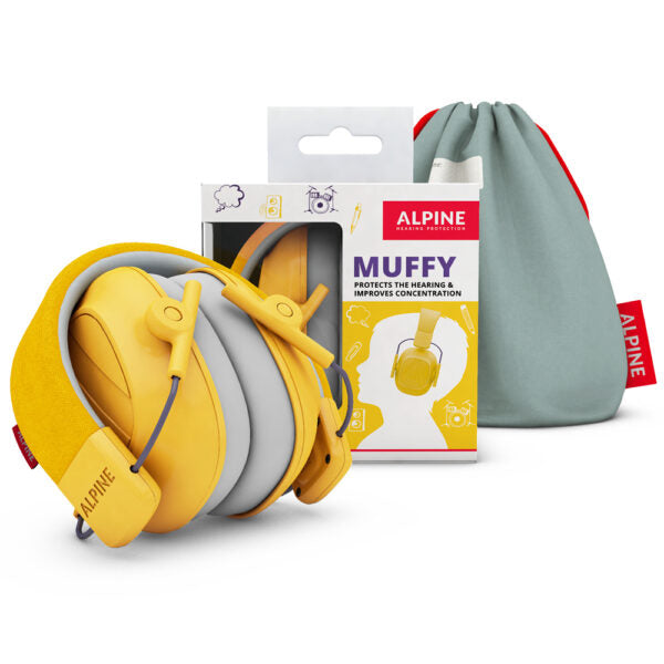 Oorkappen Muffy geel kinderen Alpine