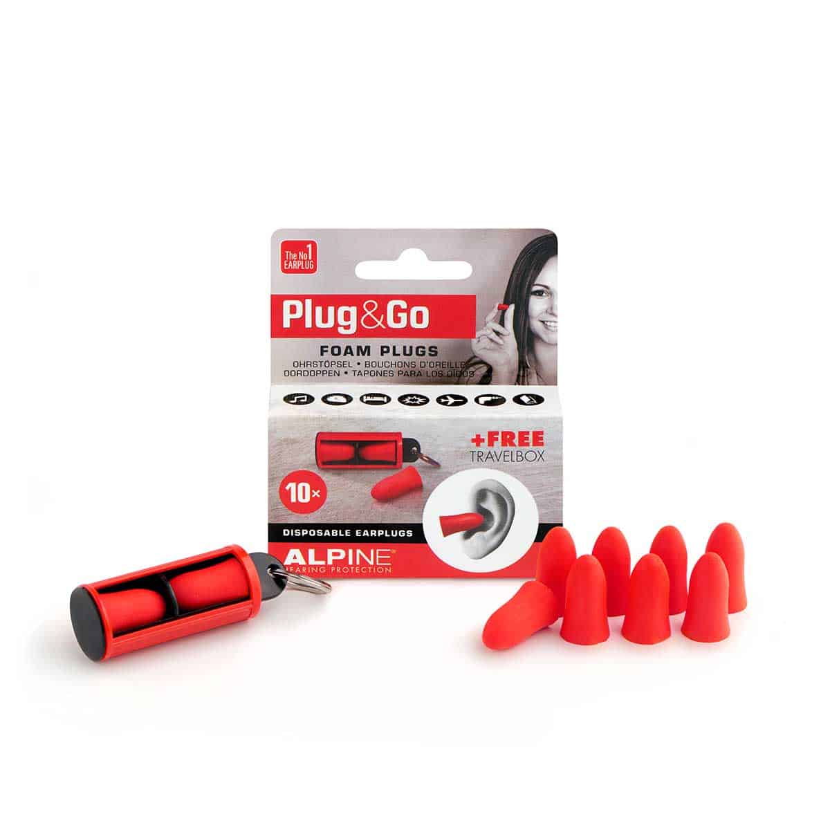 Plug&Go Foam earplugs 5 paar Alpine