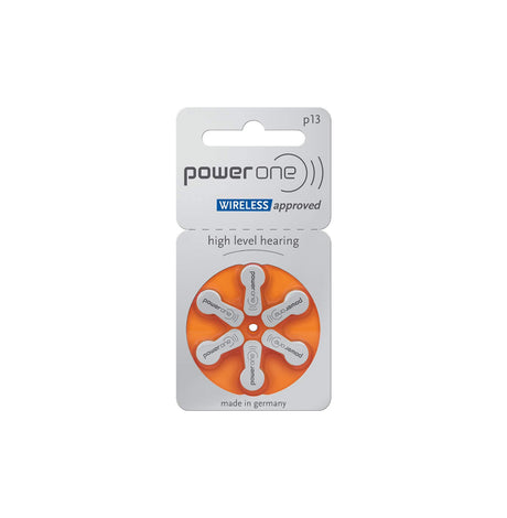 Power One P13 hoortoestel batterijen (Oranje) 10 pakjes