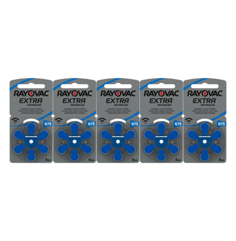 Rayovac Extra Advanced 675 hoortoestel batterijen (Blauw) 5 pakjes