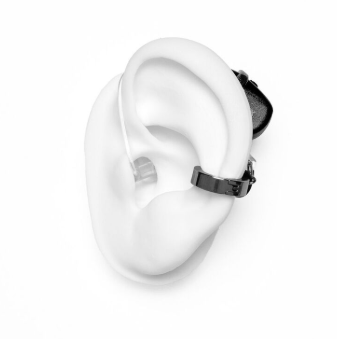 DEAFMETAL Safety Ring Clip Cuff (Black) Inclusief holster