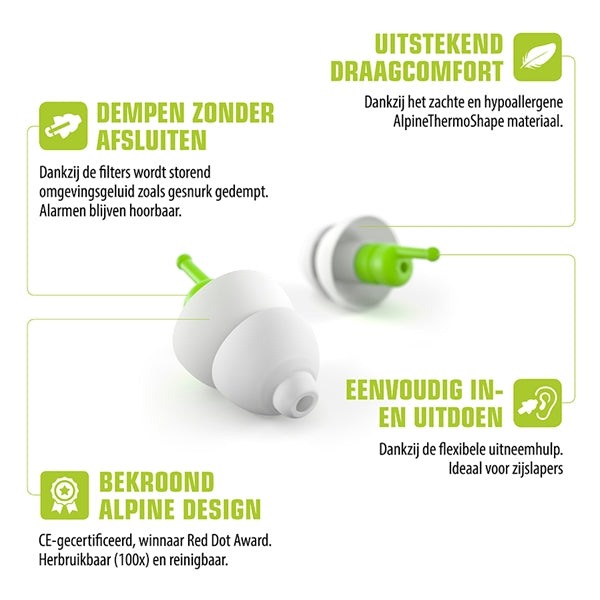 SleepSoft slaap oordoppen Alpine