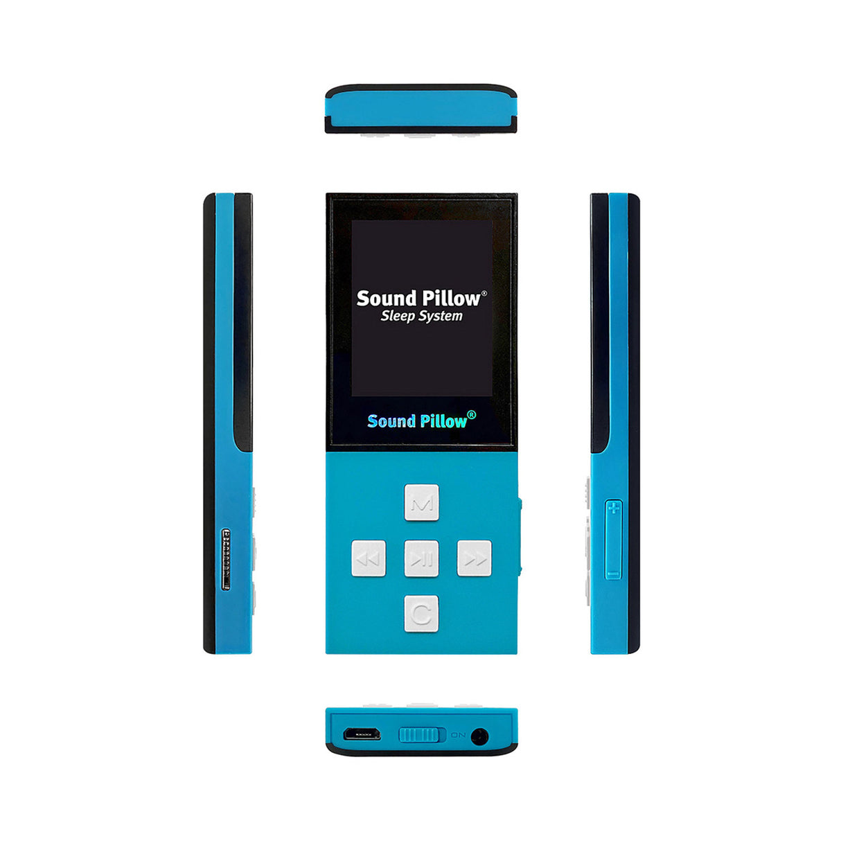 Sound Pillow slaapsysteem met mp4 speler en tas