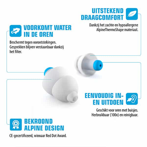SwimSafe oordoppen zwemmen Alpine