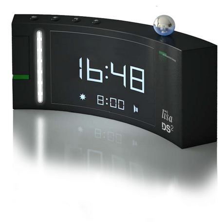 Lisa DS-2/RF Digitale Wekker (zwart)