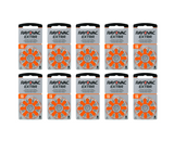 Rayovac Extra Advanced 13 hoortoestel batterijen (Oranje) 10 pakjes