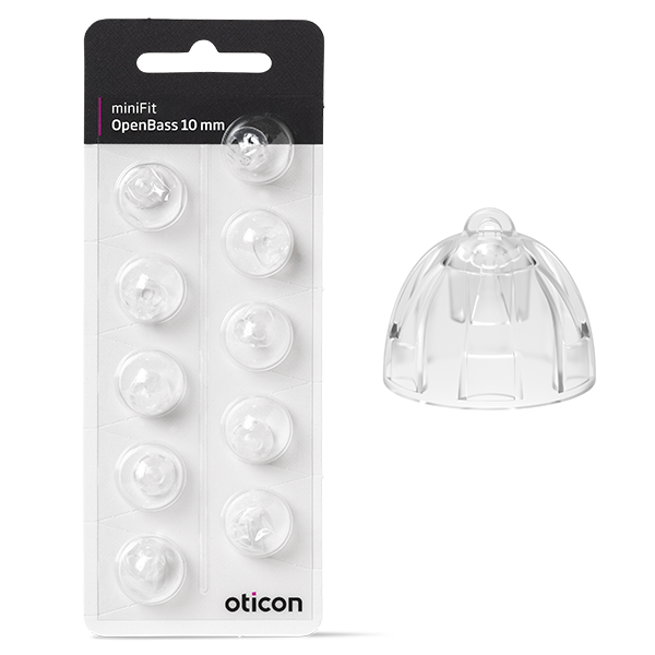 Oticon MiniFit open bass ear-tip 10 mm 10 stuks