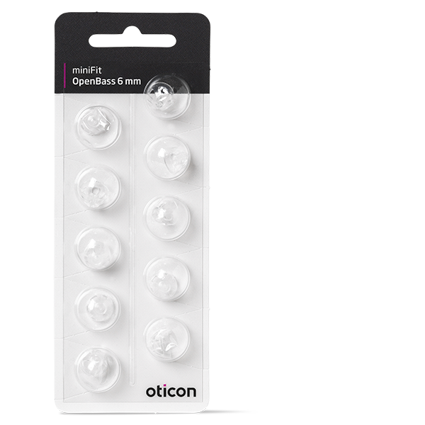 Oticon MiniFit open bass ear-tip 6 mm 10 pieces – Struijk Online