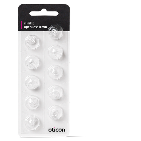 Oticon MiniFit open bass ear-tip 8 mm 10 stuks