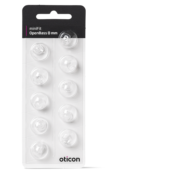 Oticon MiniFit open bass ear-tip 8 mm 10 stuks
