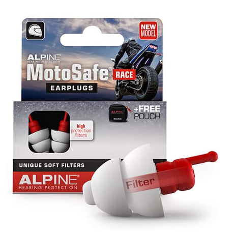 MotoSafe Race oordoppen motor Alpine UITLOPEND