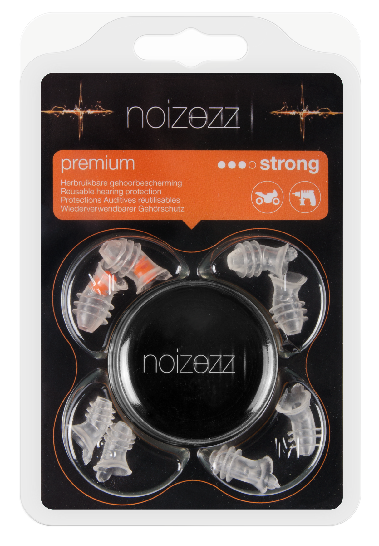 NOIZEZZ Premium Orange Strong oordopjes