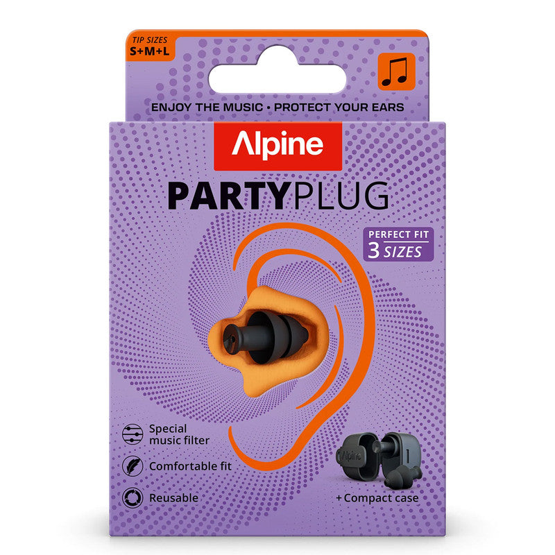 PartyPlug zwart muziek oordoppen Alpine