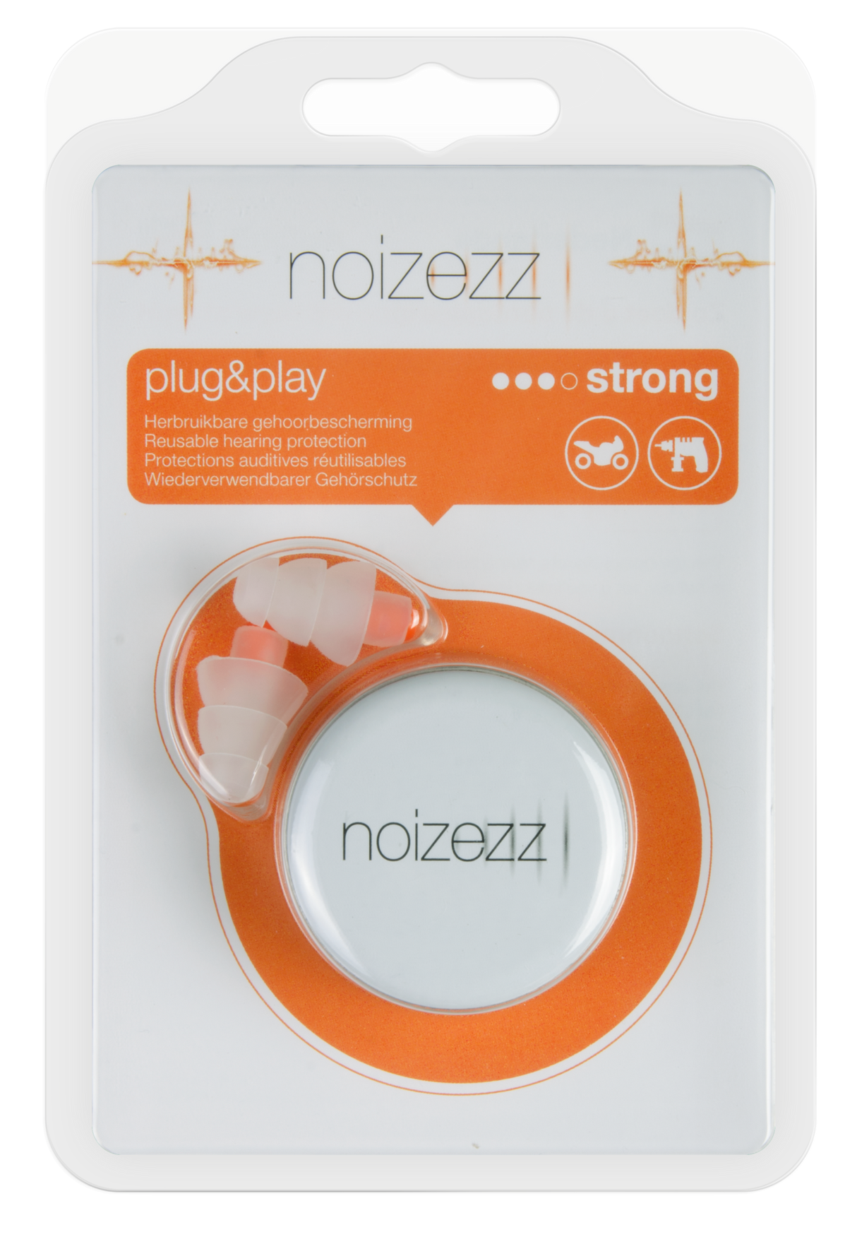 NOIZEZZ Plug&Play Strong oordopjes
