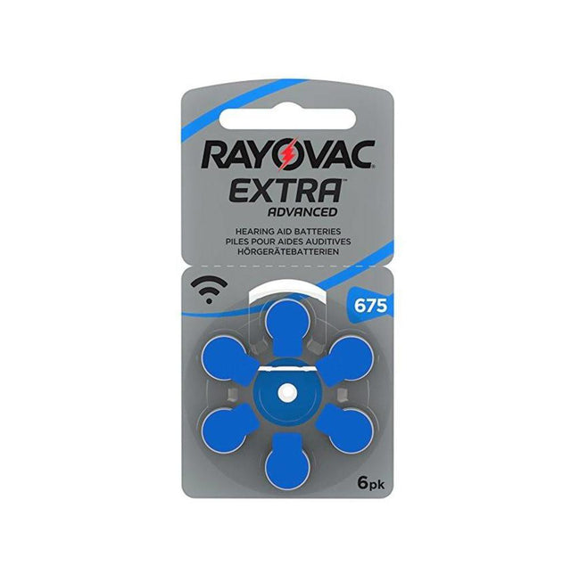 Rayovac Extra Advanced 675 hoortoestel batterijen (Blauw) omdoos/10 doosjes