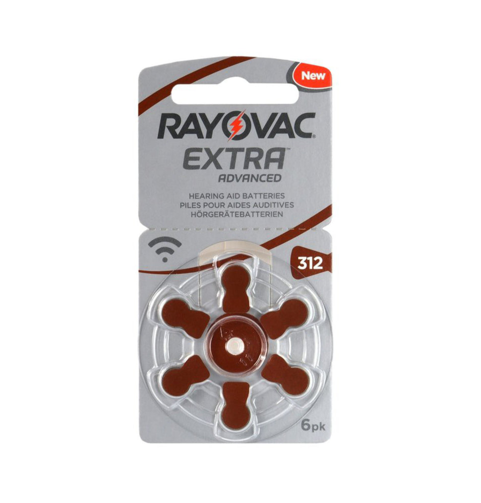 Rayovac Extra Advanced 312 hoortoestel batterijen (Bruin) 10 pakjes
