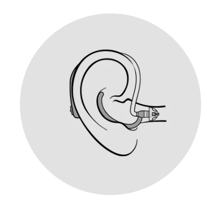Retentiehaakje (eargrip) voor 60-speaker Oticon (2 stuks)